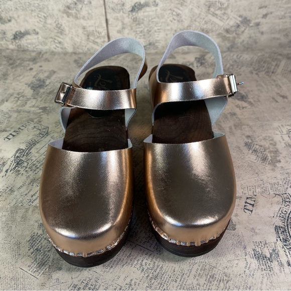Lotta From Stockholm Swedish Clogs Highwood Mary Jane Style - Picture 4 of 12